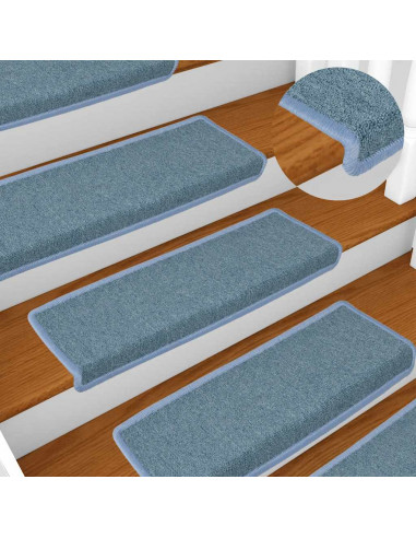 Tappetini per Scale 30 pz 65x21x4 cm Blu