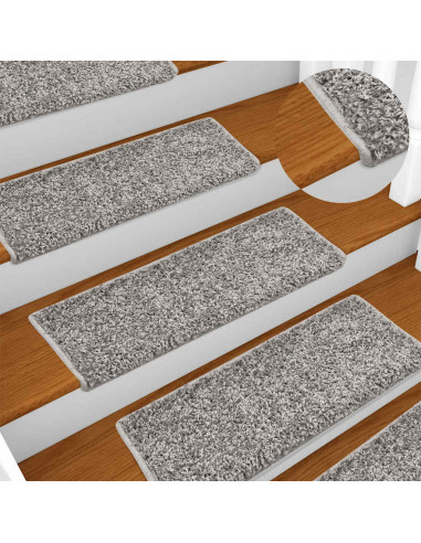 Tappetini per Scale 30 pz 65x21x4 cm Grigi