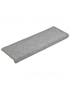 Tappetini per Scale 30 pz 65x21x4 cm Grigio Chiaro 2