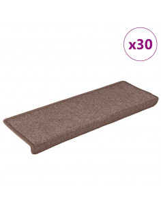 Tappetini per Scale 30 pz 65x21x4 cm Marroni