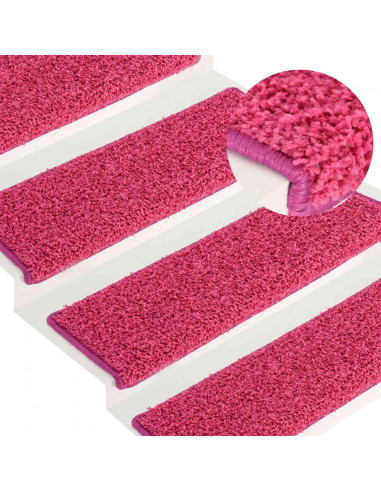 Tappetini per Scale 30 pz 65x21x4 cm Rosa