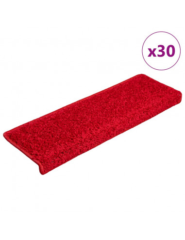 Tappetini per Scale 30 pz 65x21x4 cm Rossi