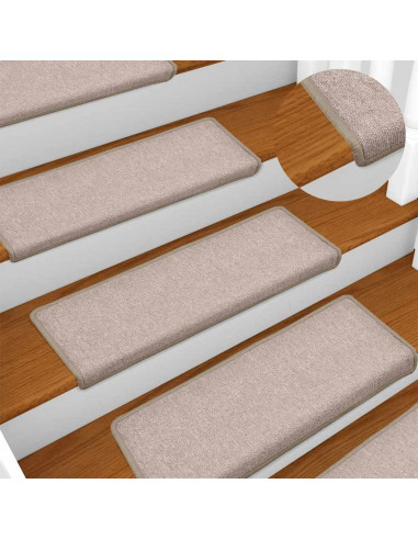 Tappetini per Scale 30 pz 65x21x4 cm Tortora