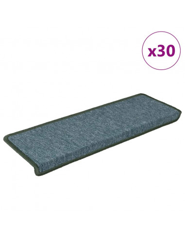 Tappetini per Scale 30 pz 65x21x4 cm Verdi