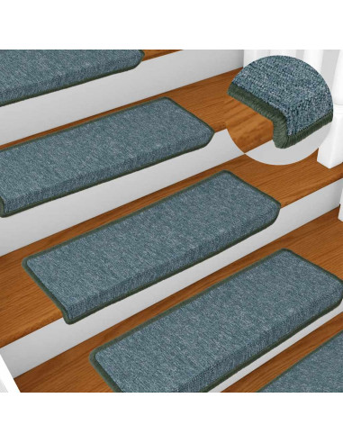 Tappetini per Scale 30 pz 65x21x4 cm Verdi