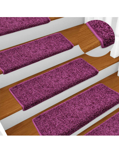 Tappetini per Scale 30 pz 65x21x4 cm Viola