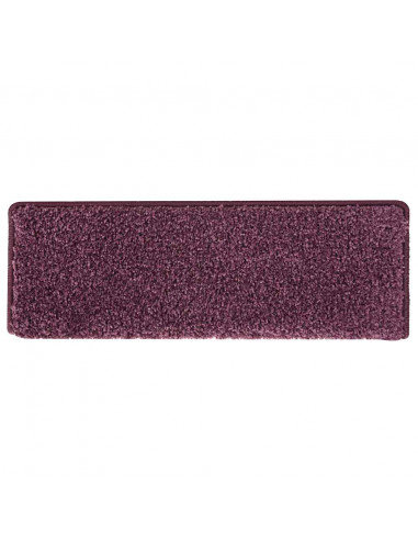 Tappetini per Scale 30 pz 65x21x4 cm Viola Scuro