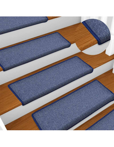 Tappetini per Scale 30 pz 65x25 cm Blu