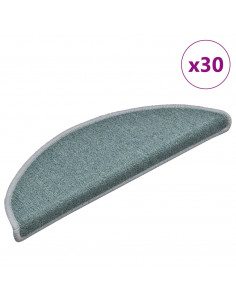 Tappetini per Scale 30 pz Blu 56x17x3 cm