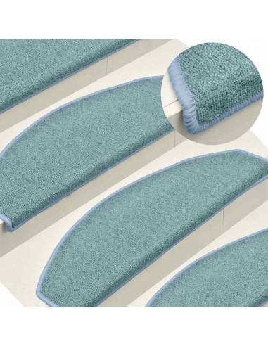 Tappetini per Scale 30 pz Blu 65x24x4 cm