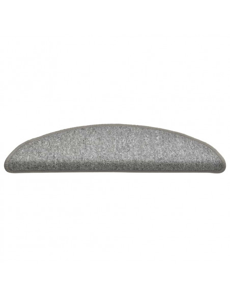 Tappetini per Scale 30 pz Grigio Chiaro 56x17x3 cm
