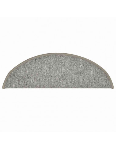 Tappetini per Scale 30 pz Grigio Chiaro 56x17x3 cm