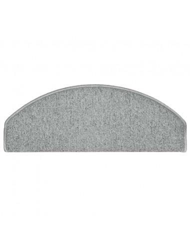 Tappetini per Scale 30 pz Grigio Chiaro 65x24x4 cm