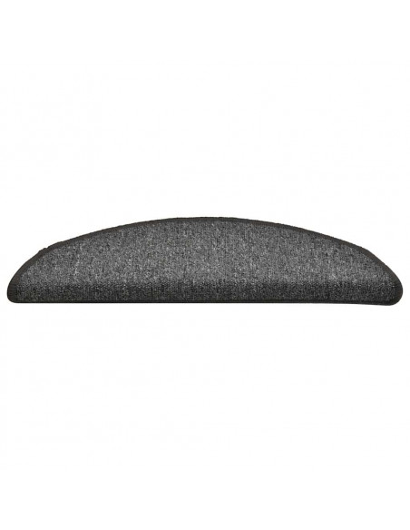 Tappetini per Scale 30 pz Grigio Scuro 56x17x3 cm