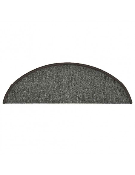 Tappetini per Scale 30 pz Grigio Scuro 56x17x3 cm
