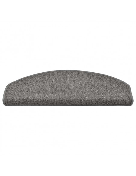 Tappetini per Scale 30 pz Grigio Scuro 65x24x4 cm