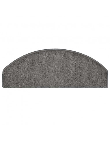 Tappetini per Scale 30 pz Grigio Scuro 65x24x4 cm