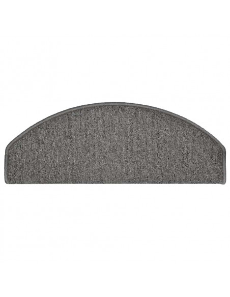 Tappetini per Scale 30 pz Grigio Scuro 65x24x4 cm