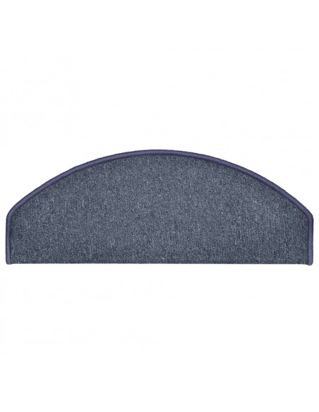 Tappetini per Scale 30 pz Grigio Scuro e Blu 65x24x4 cm