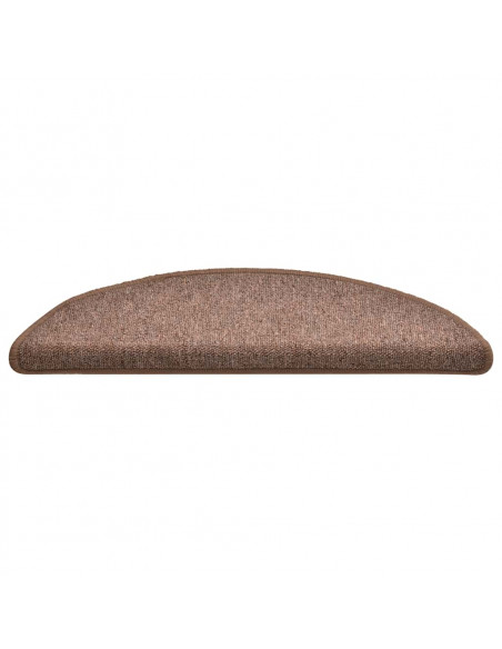 Tappetini per Scale 30 pz Marroni 56x17x3 cm
