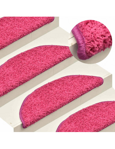 Tappetini per Scale 30 pz Rosa 56x17x3 cm