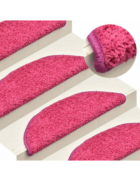 Tappetini per Scale 30 pz Rosa 56x17x3 cm