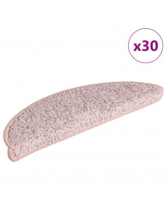 Tappetini per Scale 30 pz Rosa Chiaro 56x17x3 cm