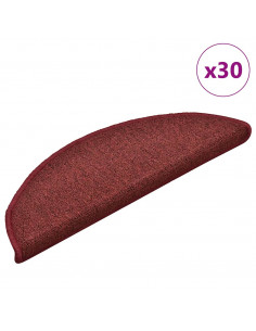 Tappetini per Scale 30 pz Rossi 56x17x3 cm