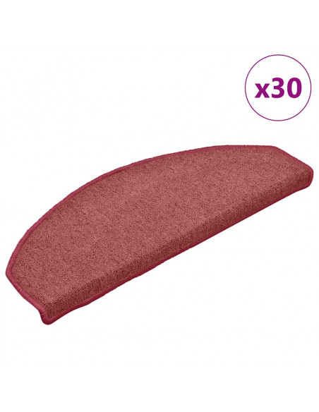 Tappetini per Scale 30 pz Rossi 65x24x4 cm
