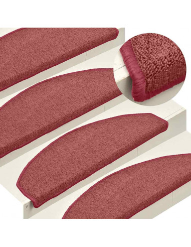 Tappetini per Scale 30 pz Rossi 65x24x4 cm