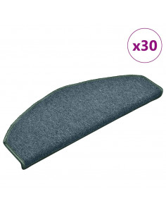 Tappetini per Scale 30 pz Verde Scuro 65x24x4 cm