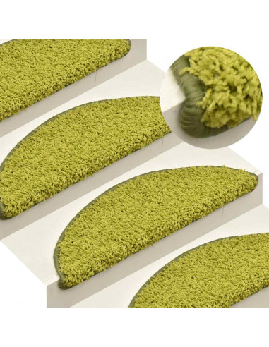 Tappetini per Scale 30 pz Verdi 56x17x3 cm