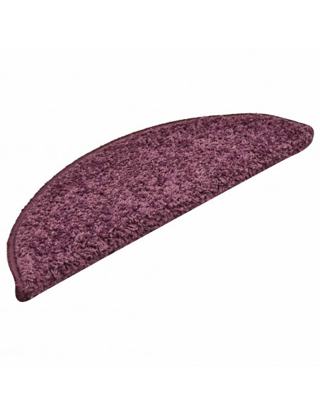 Tappetini per Scale 30 pz Viola Scuro 56x17x3 cm