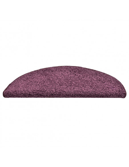 Tappetini per Scale 30 pz Viola Scuro 56x17x3 cm