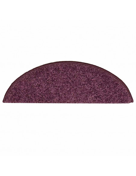 Tappetini per Scale 30 pz Viola Scuro 56x17x3 cm