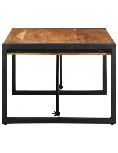 Tavolino da Salotto 100x50x35 cm in Legno Massello di Acacia