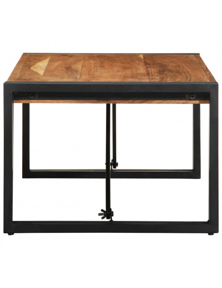 Tavolino da Salotto 100x50x35 cm in Legno Massello di Acacia