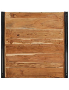 Tavolino Salotto 100x100x35 cm Legno Massello di Acacia