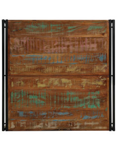 Tavolino Salotto Multicolore 100x100x35 cm Legno Recupero