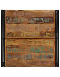 Tavolino Salotto Multicolore 80x80x35cm Legno Massello Recupero