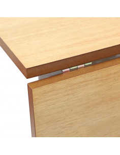 Tavolo da Pranzo Bianco in Legno Massello di Hevea