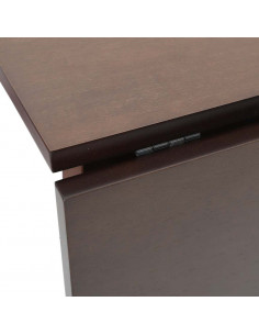 Tavolo da Pranzo Marrone in Legno Massello di Hevea