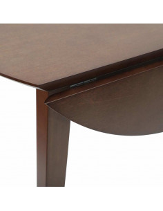 Tavolo da Pranzo Marrone in Legno Massello di Hevea