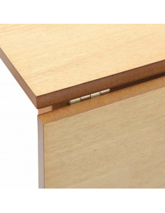 Tavolo da Pranzo Naturale in Legno Massello di Hevea