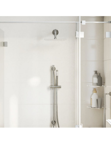 Testa Doccia a Pioggia in Acciaio Inox 304 25x25 cm Quadrata