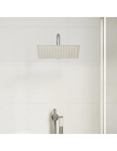 Testa Doccia a Pioggia in Acciaio Inox 304 25x25 cm Quadrata