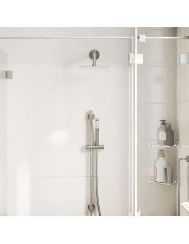 Testa Doccia a Pioggia in Acciaio Inox 304 20x20 cm Quadrata