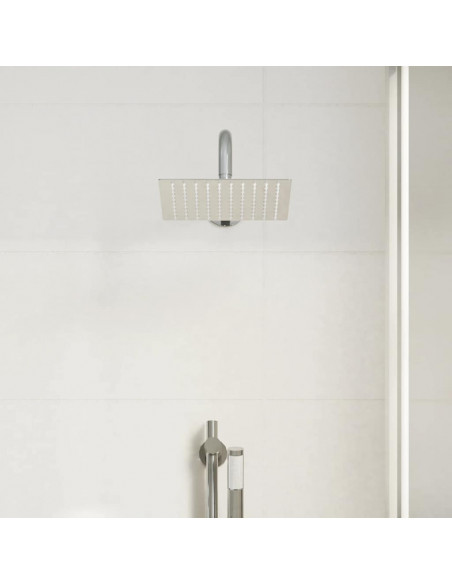 Testa Doccia a Pioggia in Acciaio Inox 304 20x20 cm Quadrata