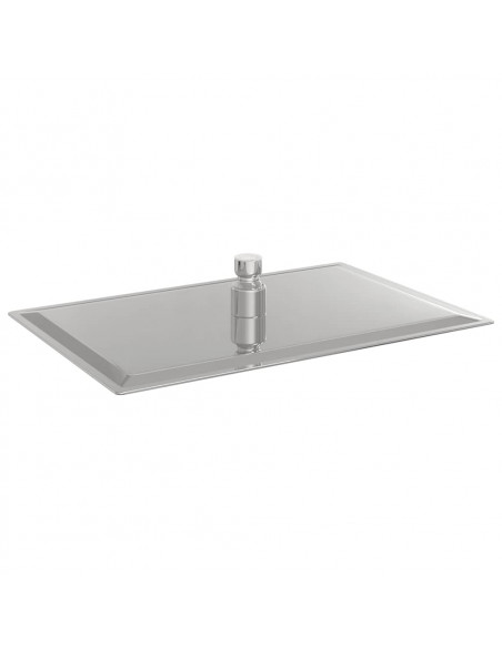 Testa Doccia a Pioggia Acciaio Inox 304 30x20 cm Rettangolare