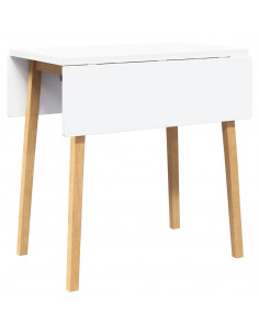 Tavolo da Pranzo Naturale in Legno Massello di Hevea 2